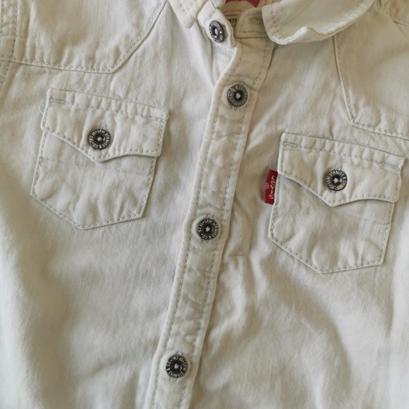 LEVI'S TODDLER White Demin Jacket, Size 24months - Picture 2 of 4
